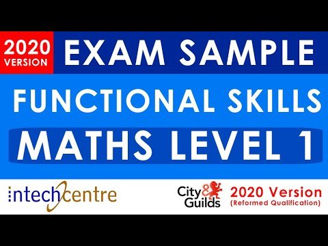 Functional Skills MATHS Level 1 Exam Sample (City & Guilds Reformed Exam  2020)