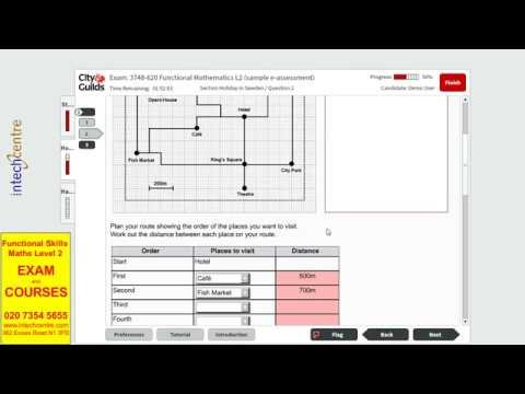 Functional Skills Maths Level 2 Sample 3 Part 2 Intech Centre